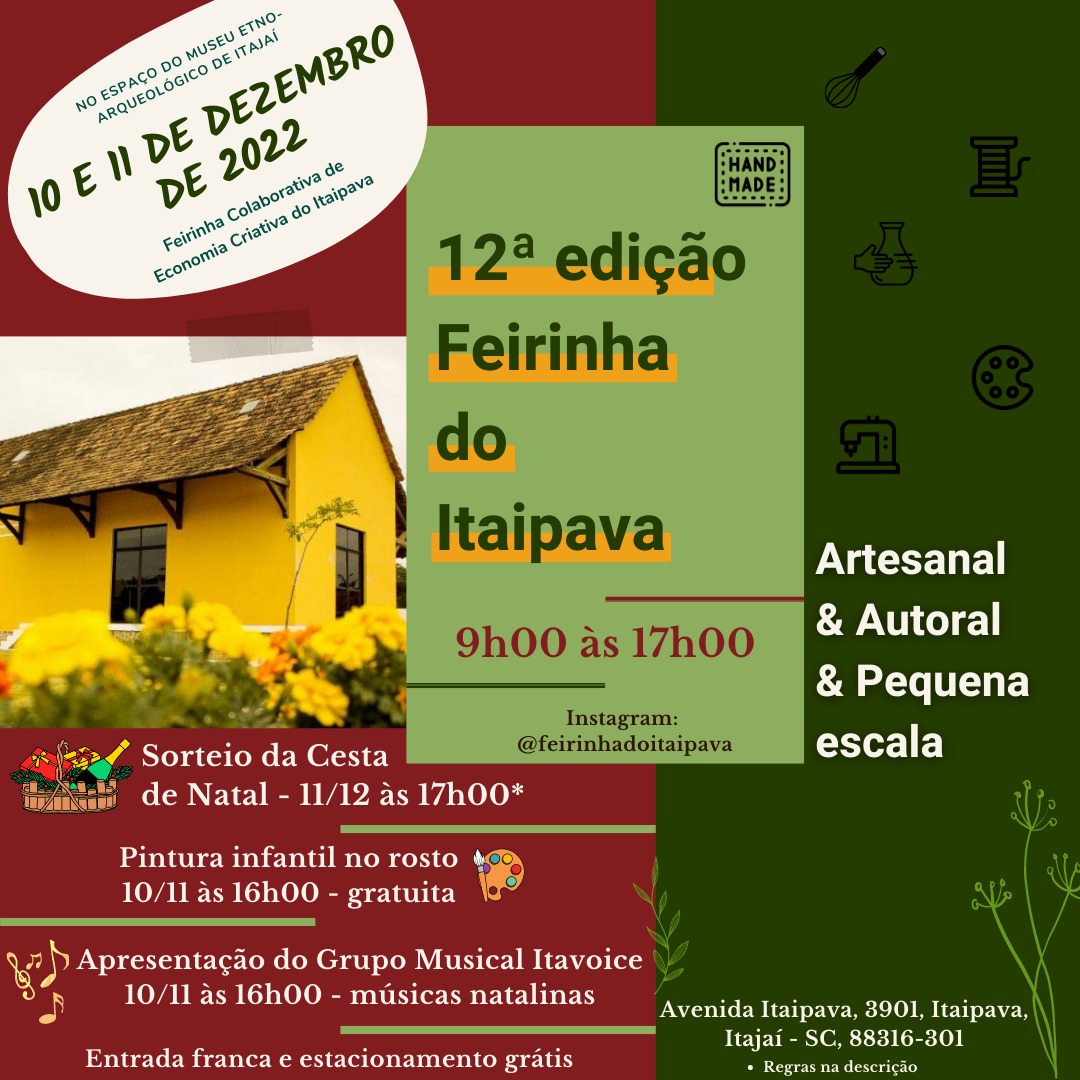 12ã Feirinha do Itaipava ocorre neste final de semana