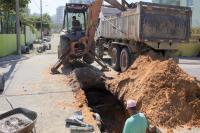 Rua Demétrio Izidoro Cardoso, na Praia Brava, ganha drenagem e pavimentação